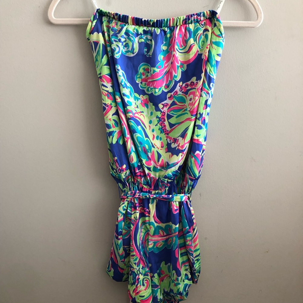 Lilly Pulitzer strapless romper - size M